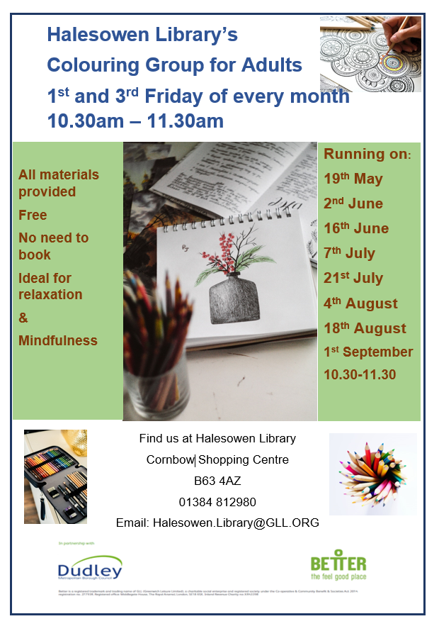 Halesowen Library - Adult Colouring Group