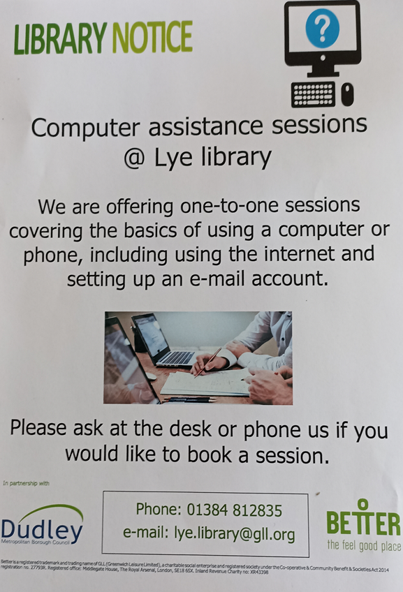 Lye Library - Computer Assistance