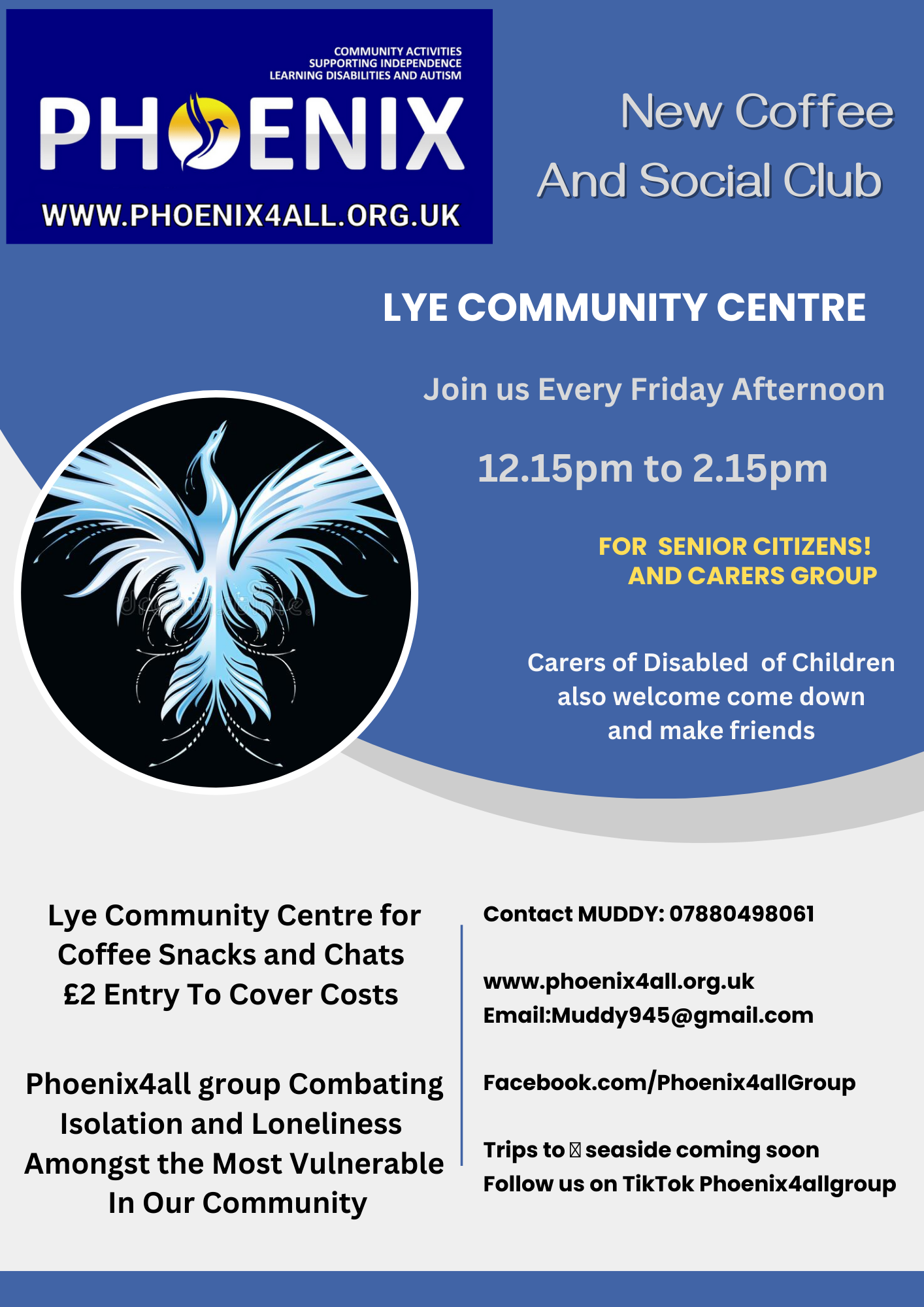 Phoenix4all - Coffee and Social Club for Carers of Disabled Children