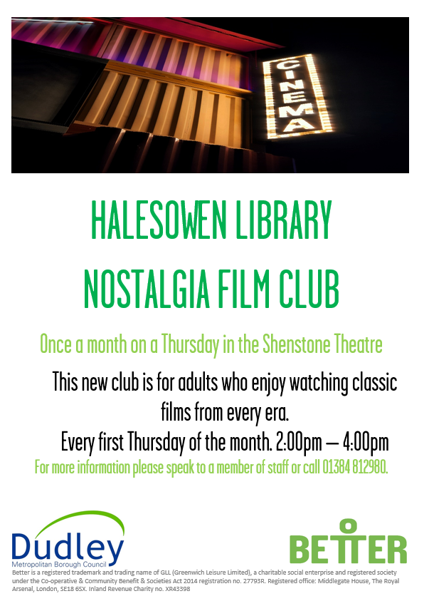 Halesowen Library -  Nostalgia Film Club