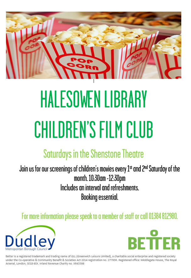 Halesowen Library - Children's  Film Club