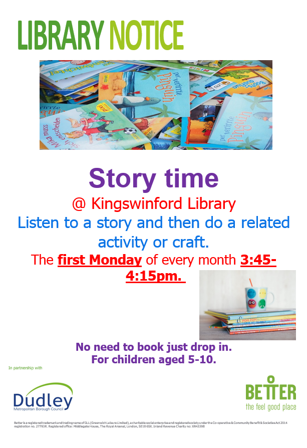 Kingswinford Library - Storytime and Craft