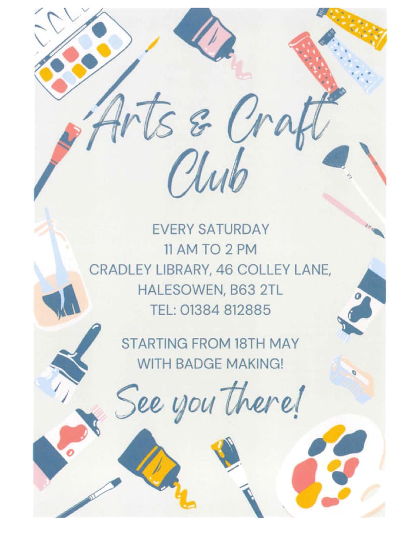 Cradley Library - Arts and Craft Club