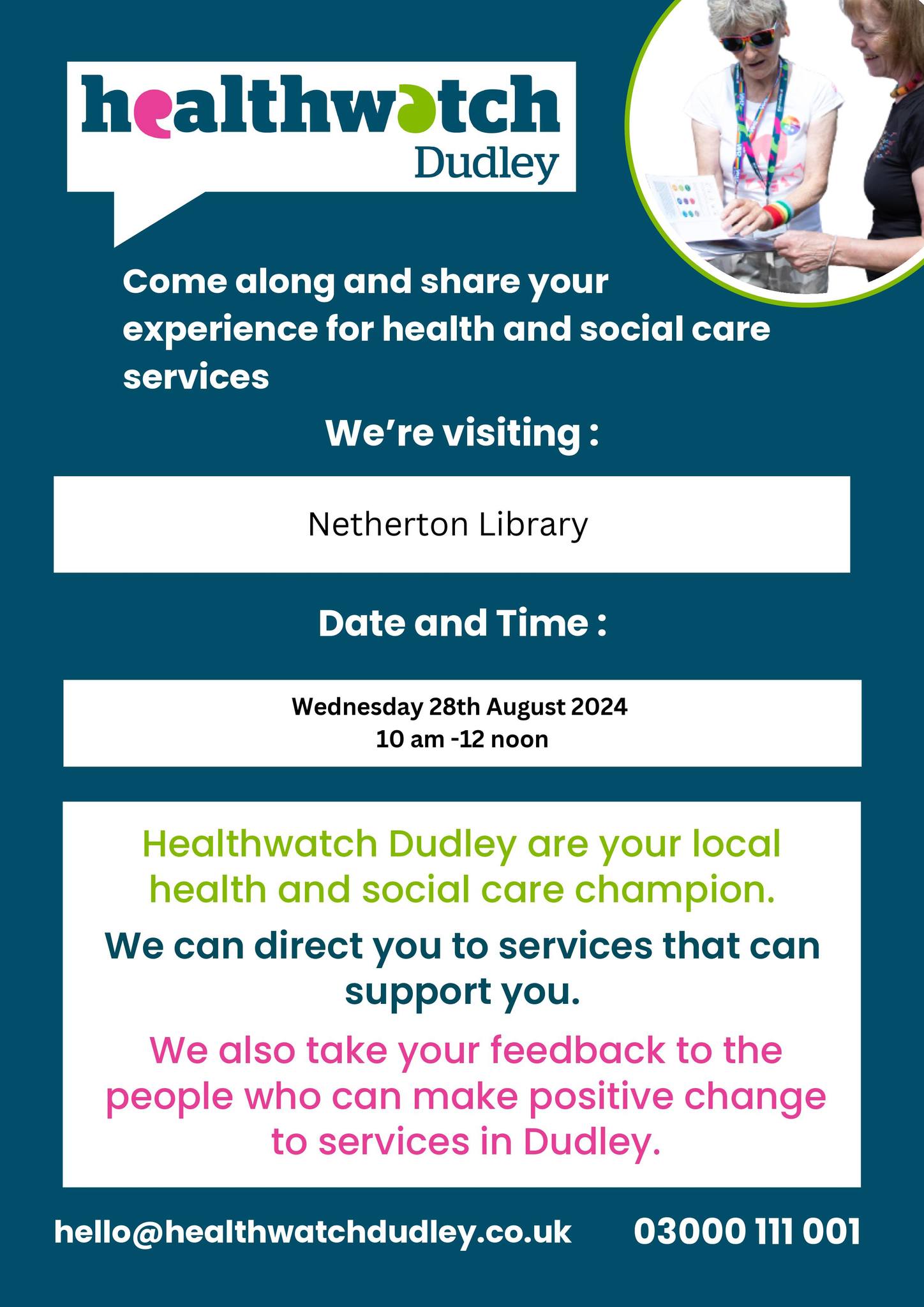 Netherton Library - Healthwatch Dudley