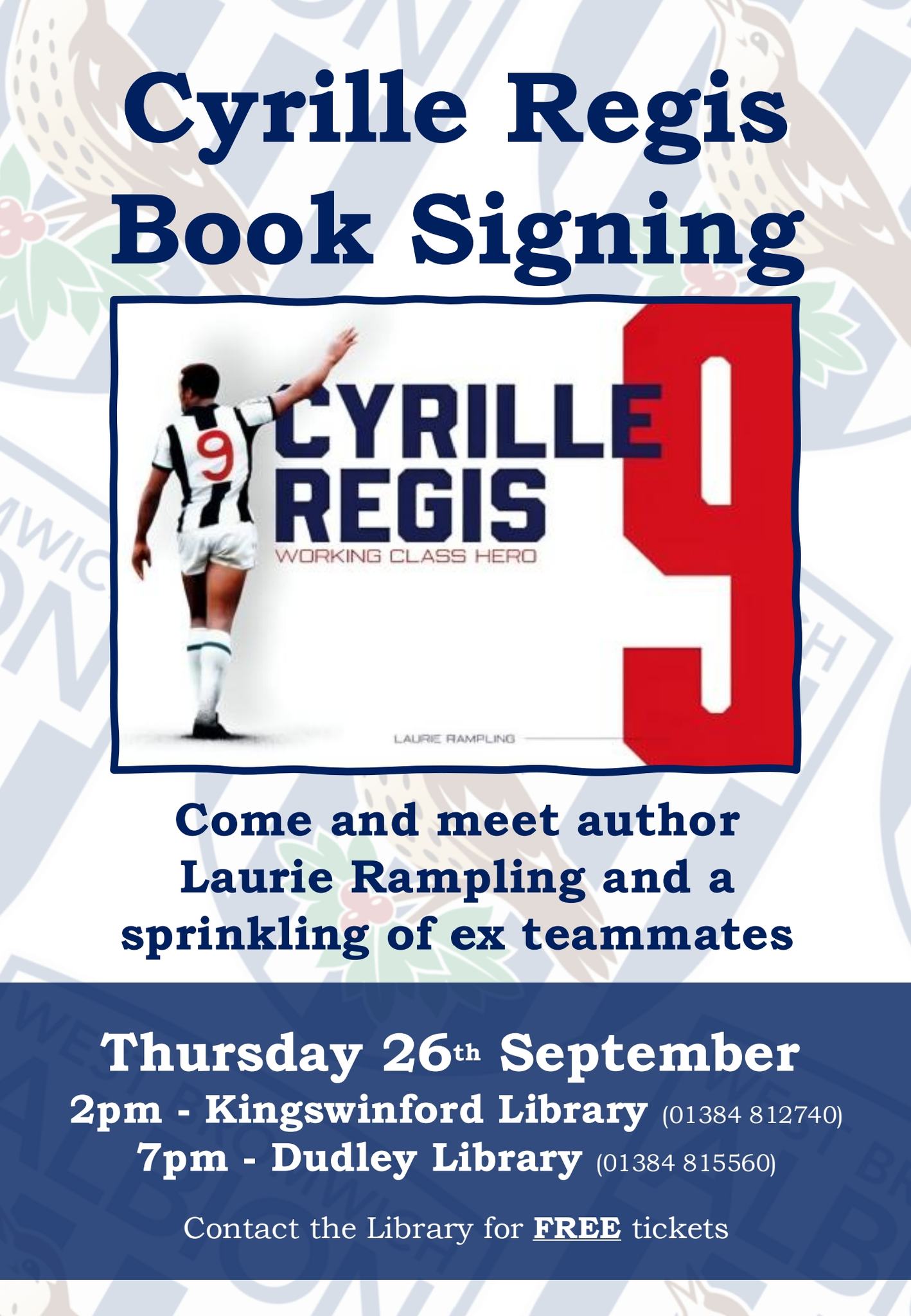 Dudley Library - Cyrille Regis Book Signing Event