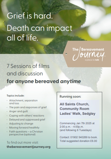 bereavement journey up to 18 feb 25