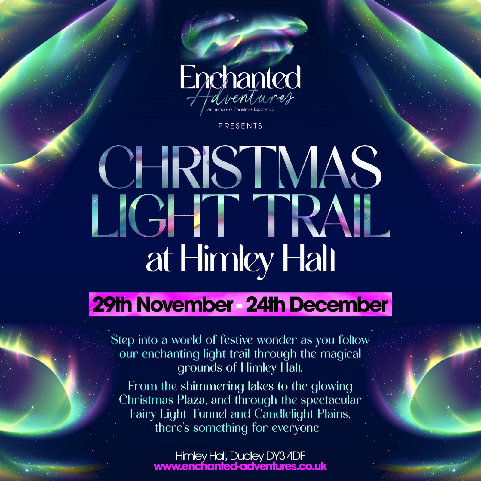 Himley Hall and Park - The Enchanted Adventures: Himley Hall Christmas Light Trail