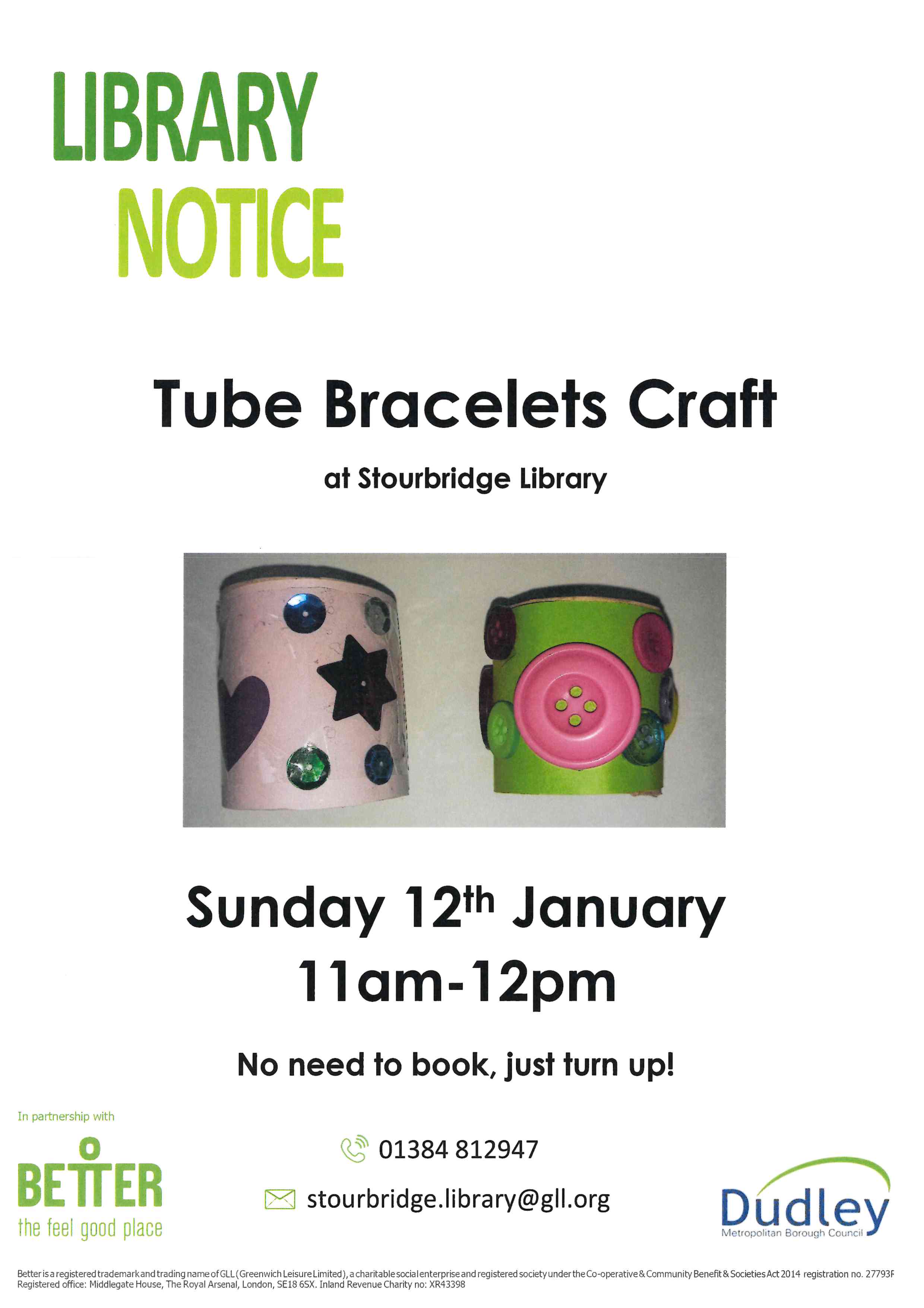 Stourbridge Library - Tube Bracelets Craft