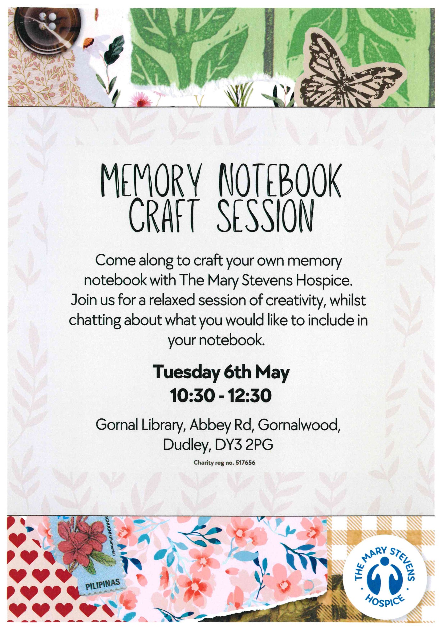 Gornal Library - Memory Notebook Craft Session