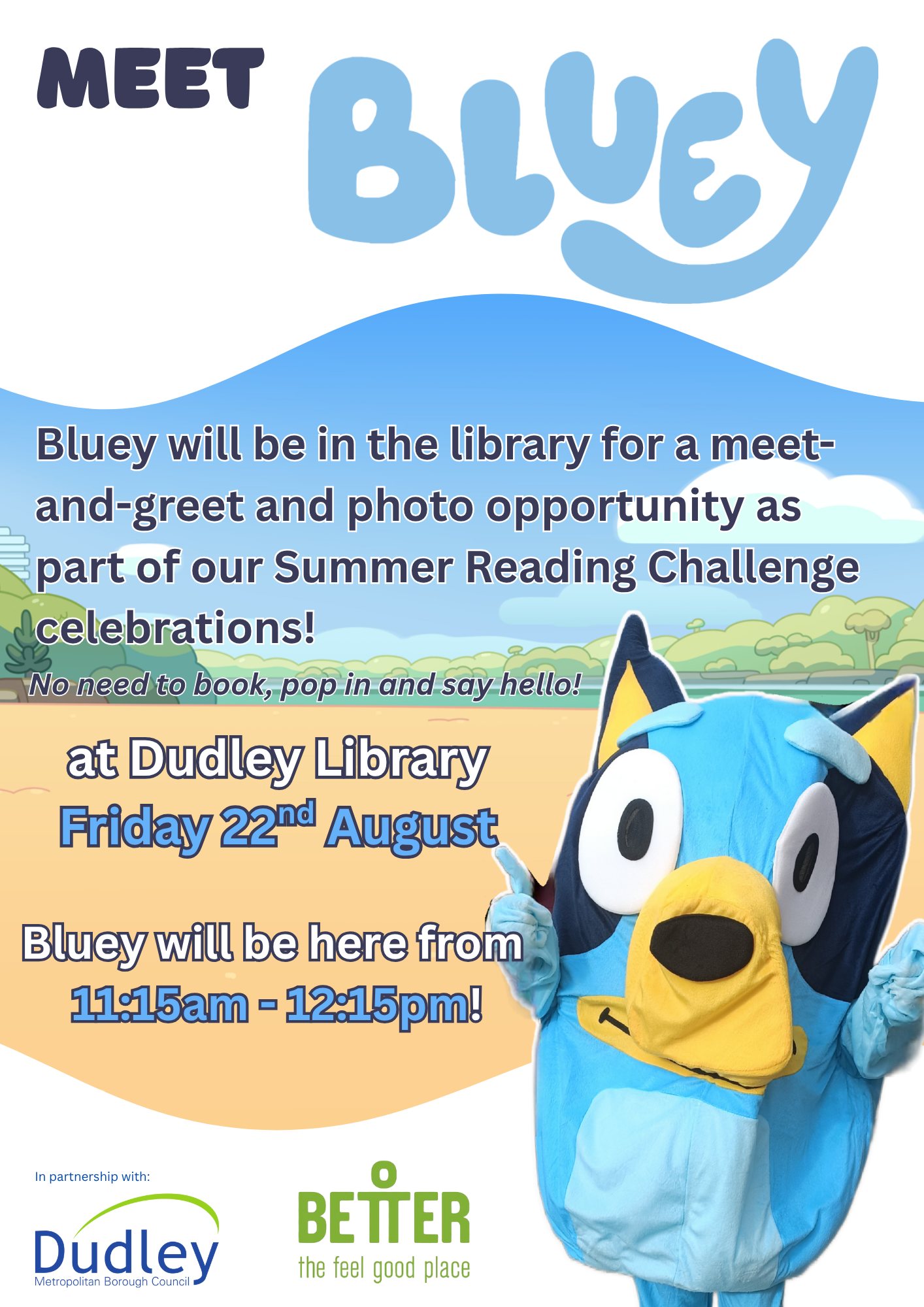 Dudley Library - Bluey Meet and Greet