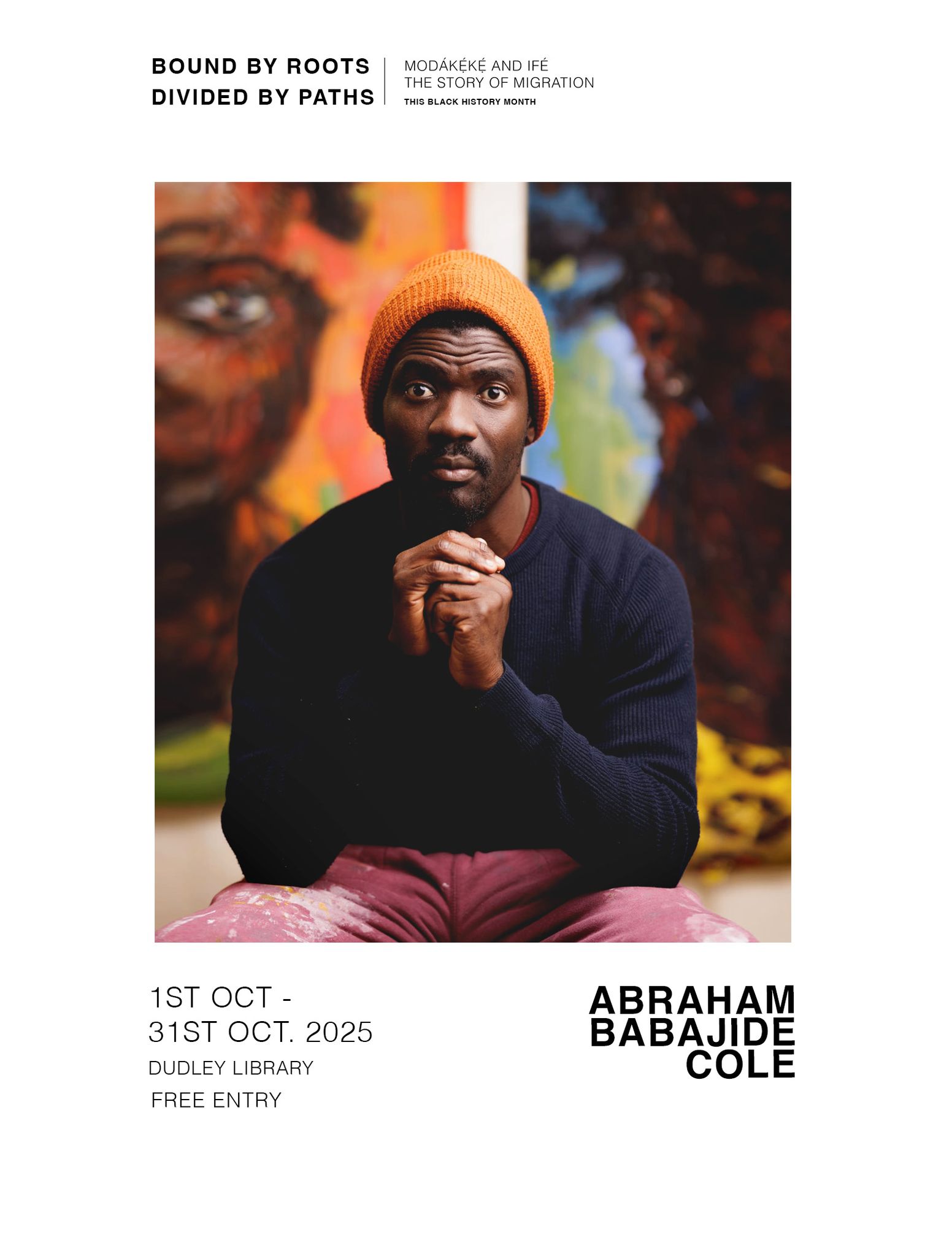 Dudley Library - Black History Month: Exhibition by Artist Abraham Cole