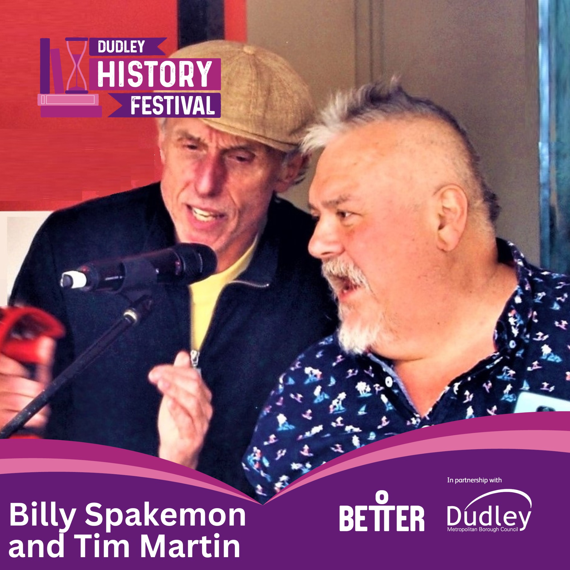 Brierley Hill Library - Dudley History Festival: Billy Spakemon and Tim Martin