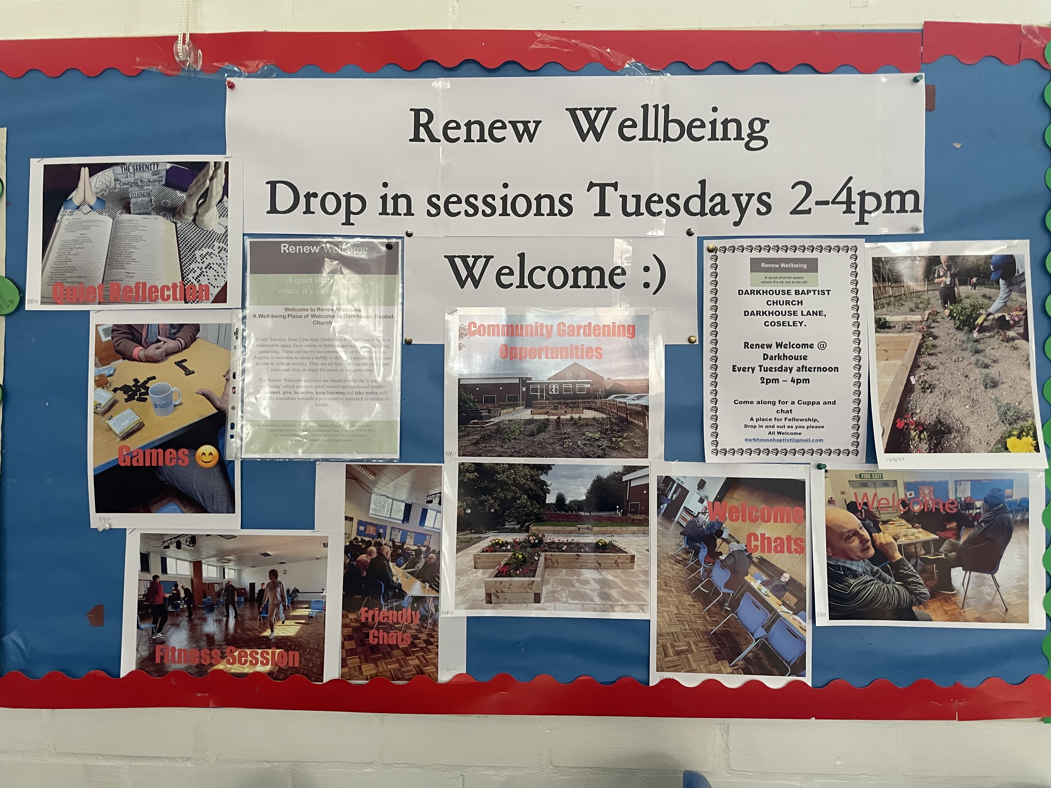 Darkhouse Baptist Church - Warm welcome Tea and Chat