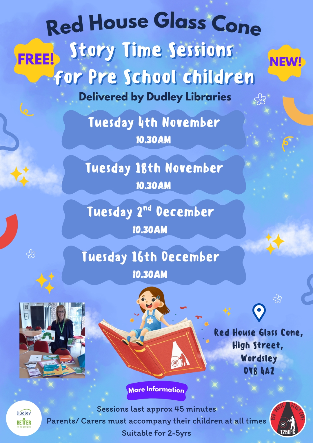 Red House Glass Cone - Story Time Sessions