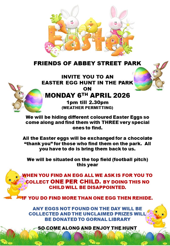 Friends of Abbey Street Park - Easter Egg Hunt in the Park