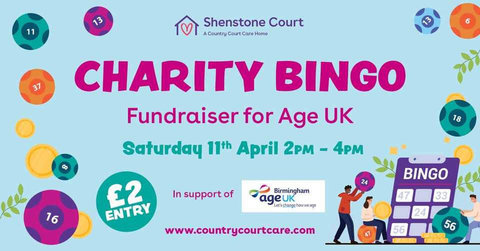 Shenstone Court Care Home - Charity Bingo Fundraiser For Age UK Birmingham