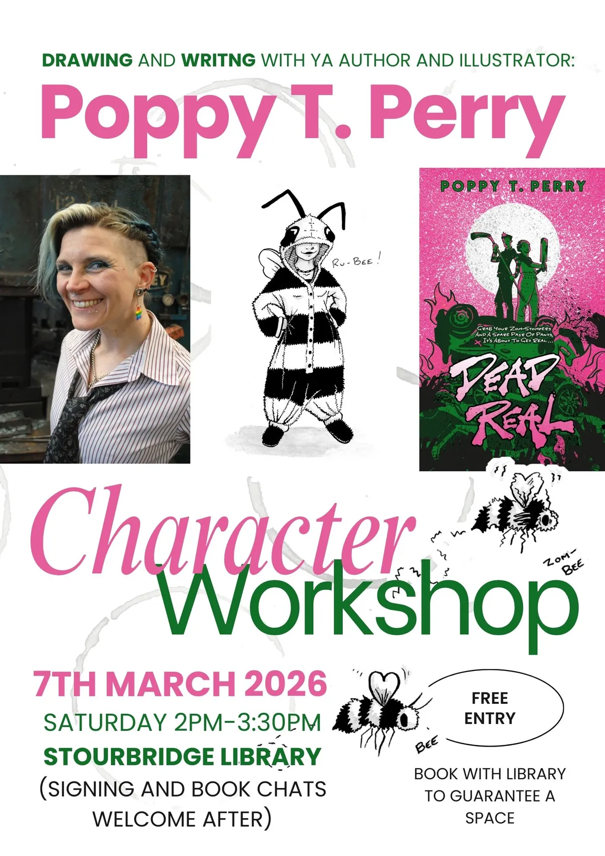 Stourbridge Library - Free Character Workshop with Poppy T. Perry