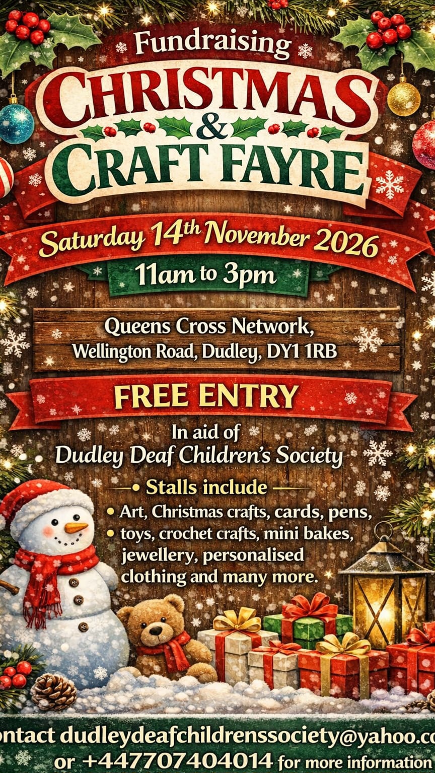 Queens Cross Network - Fundraising Christmas and Craft Fayre