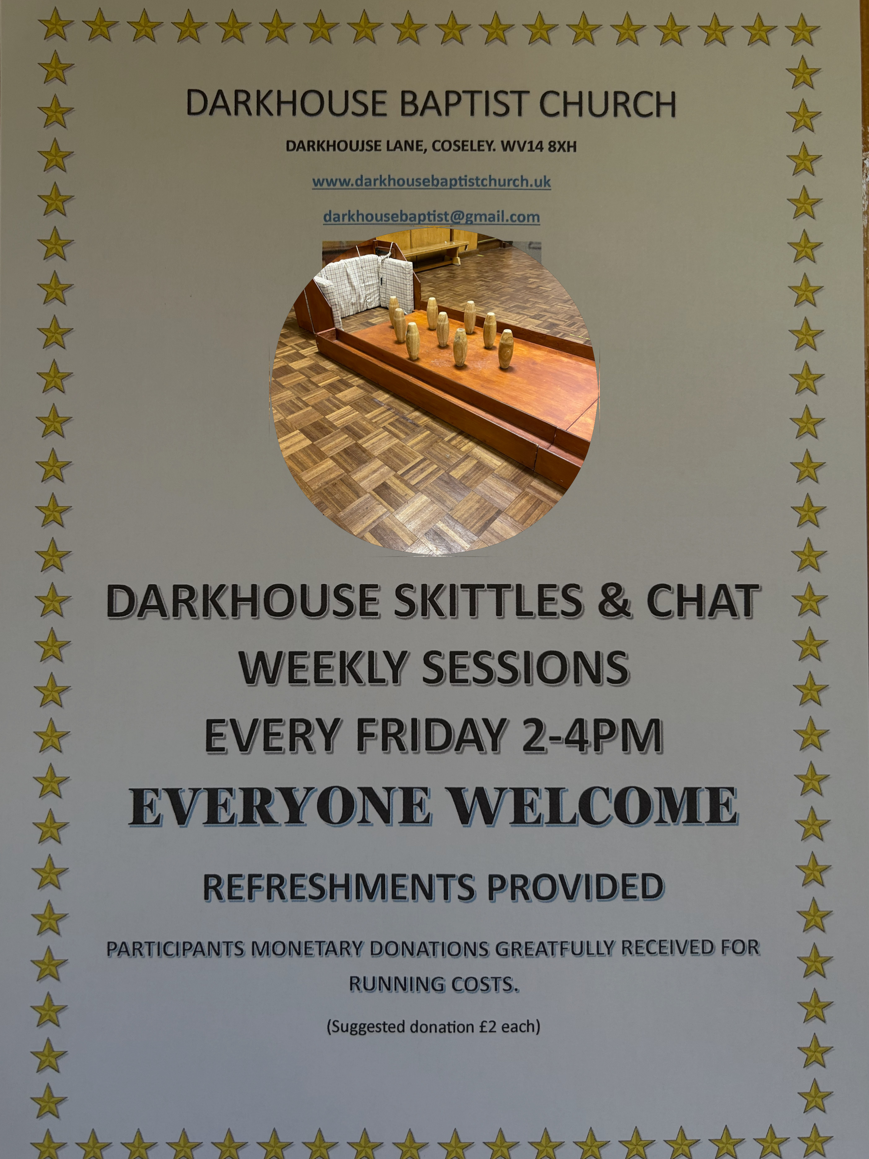 Darkhouse Baptist Church - Skittles and Chat Drop in