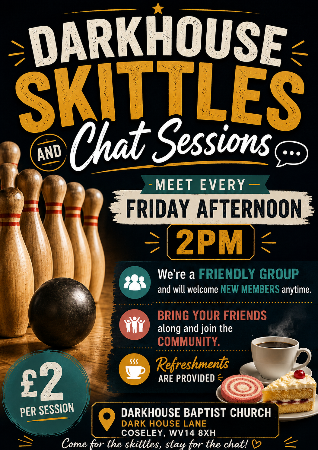 Darkhouse Baptist Church -  Skittles and Chat Drop in