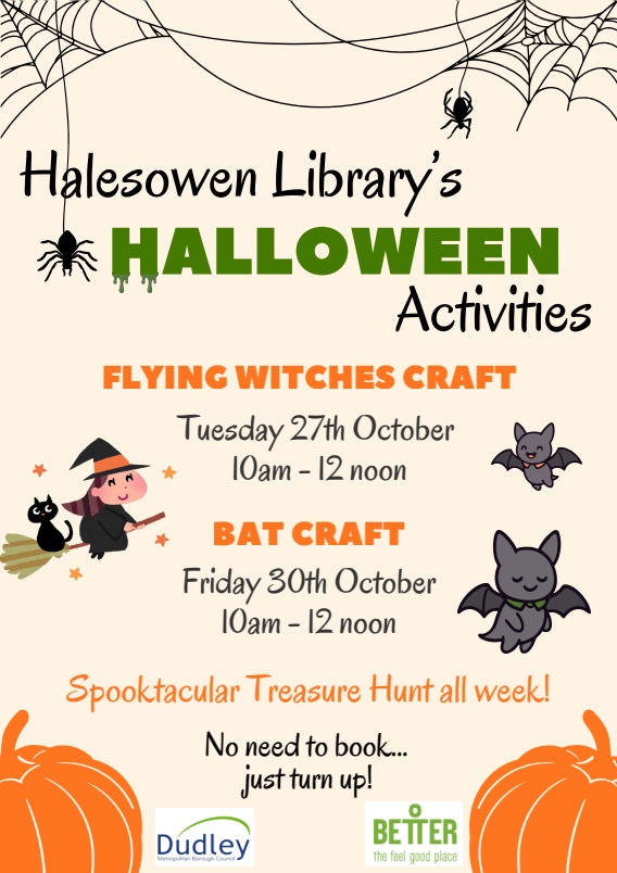 Halesowen Library - Children's October Half Term Activities